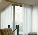 S Fold sheer linen look 