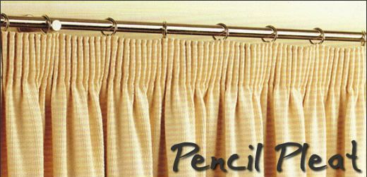 Pencil pleat information